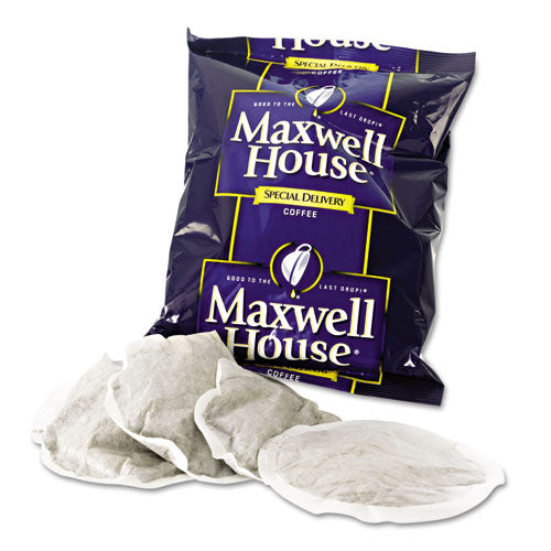 Maxwell House® wholesale. Coffee, Regular Ground, 1.2 Oz Special Delivery Filter Pack, 42-carton. HSD Wholesale: Janitorial Supplies, Breakroom Supplies, Office Supplies.