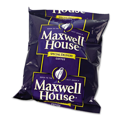 Maxwell House® wholesale. Coffee, Regular Ground, 1.2 Oz Special Delivery Filter Pack, 42-carton. HSD Wholesale: Janitorial Supplies, Breakroom Supplies, Office Supplies.