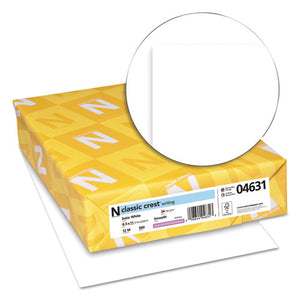 Neenah Paper wholesale. Classic Crest Stationery, 97 Bright, 24 Lb, 8.5 X 11, Solar White, 500-ream. HSD Wholesale: Janitorial Supplies, Breakroom Supplies, Office Supplies.