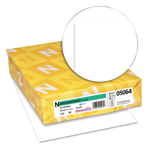 Neenah Paper wholesale. Environment Stationery Paper, 95 Bright, 24 Lb, 8.5 X 11, White, 500-ream. HSD Wholesale: Janitorial Supplies, Breakroom Supplies, Office Supplies.