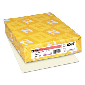 Neenah Paper wholesale. Classic Linen Stationery, 24 Lb, 8.5 X 11, Classic Natural White, 500-ream. HSD Wholesale: Janitorial Supplies, Breakroom Supplies, Office Supplies.