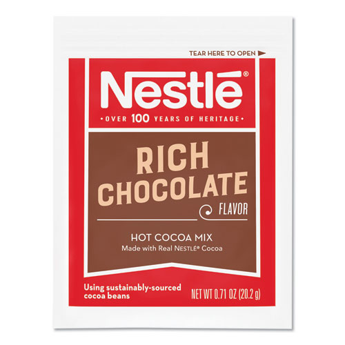 Nestlé® wholesale. Hot Cocoa Mix, Rich Chocolate, 0.71 Oz Packets, 50-box, 6 Box-carton. HSD Wholesale: Janitorial Supplies, Breakroom Supplies, Office Supplies.
