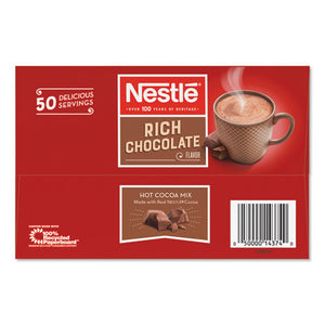 Nestlé® wholesale. Hot Cocoa Mix, Rich Chocolate, .71oz, 50-box. HSD Wholesale: Janitorial Supplies, Breakroom Supplies, Office Supplies.