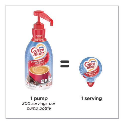 Liquid Creamer Pump Bottle, Peppermint Mocha, 1.5 L, 2-carton