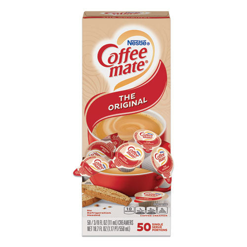 Coffee mate® wholesale. Liquid Coffee Creamer, Original, 0.38 Oz Mini Cups, 50-box. HSD Wholesale: Janitorial Supplies, Breakroom Supplies, Office Supplies.