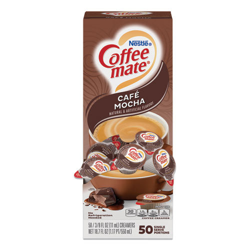 Coffee mate® wholesale. Liquid Coffee Creamer, Cafe Mocha, 0.38 Oz Mini Cups, 50-box. HSD Wholesale: Janitorial Supplies, Breakroom Supplies, Office Supplies.