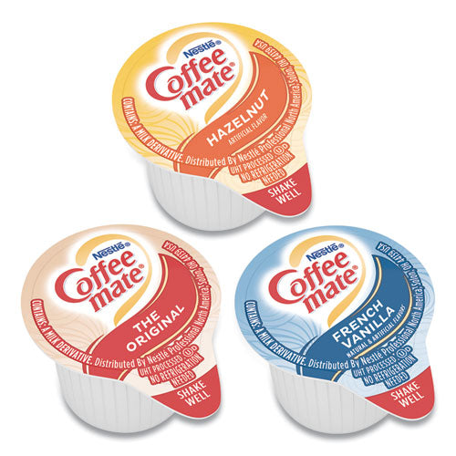 Coffee mate® wholesale. Liquid Coffee Creamer, French Vanilla-hazelnut-original, 0.38 Oz Mini Cups, 150 Cups-carton. HSD Wholesale: Janitorial Supplies, Breakroom Supplies, Office Supplies.