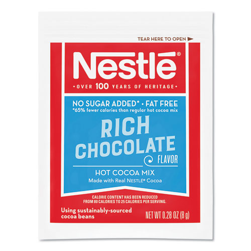 Nestlé® wholesale. No-sugar-added Hot Cocoa Mix Envelopes, Rich Chocolate, 0.28 Oz Packet, 30-box. HSD Wholesale: Janitorial Supplies, Breakroom Supplies, Office Supplies.