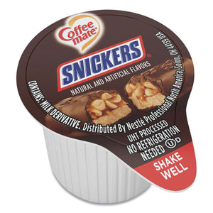 Coffee mate® wholesale. Liquid Coffee Creamer, Snickers, 0.38 Oz Mini Cups, 50 Cups-box. HSD Wholesale: Janitorial Supplies, Breakroom Supplies, Office Supplies.