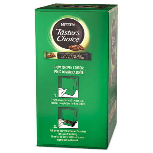 Nescafé® wholesale. Taster's Choice Stick Pack, Decaf, 0.06oz, 80-box. HSD Wholesale: Janitorial Supplies, Breakroom Supplies, Office Supplies.