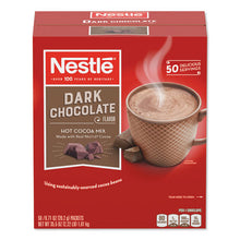 Load image into Gallery viewer, Nestlé® wholesale. Hot Cocoa Mix, Dark Chocolate, 0.71 Oz, 50-box. HSD Wholesale: Janitorial Supplies, Breakroom Supplies, Office Supplies.