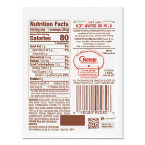 Nestlé® wholesale. Hot Cocoa Mix, Dark Chocolate, 0.71 Oz, 50-box. HSD Wholesale: Janitorial Supplies, Breakroom Supplies, Office Supplies.