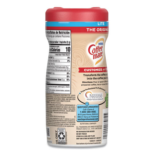 Coffee mate® wholesale. Powdered Original Lite Creamer, 11 Oz. Canister, 12-carton. HSD Wholesale: Janitorial Supplies, Breakroom Supplies, Office Supplies.