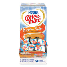 Load image into Gallery viewer, Coffee mate® wholesale. Liquid Coffee Creamer, Pumpkin Spice, 0.38 Oz Mini Cups, 50-box, 4 Boxes-carton, 200 Total-carton. HSD Wholesale: Janitorial Supplies, Breakroom Supplies, Office Supplies.