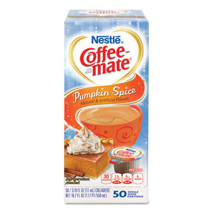 Coffee mate® wholesale. Liquid Coffee Creamer, Pumpkin Spice, 0.38 Oz Mini Cups, 50-box, 4 Boxes-carton, 200 Total-carton. HSD Wholesale: Janitorial Supplies, Breakroom Supplies, Office Supplies.