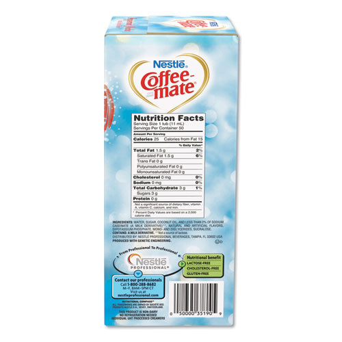 Liquid Coffee Creamer, Peppermint Mocha, 0.38 Oz Mini Cups, 50-box, 4 Boxes-carton, 200 Total-carton