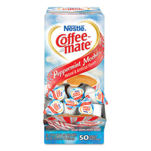 Load image into Gallery viewer, Liquid Coffee Creamer, Peppermint Mocha, 0.38 Oz Mini Cups, 50-box, 4 Boxes-carton, 200 Total-carton