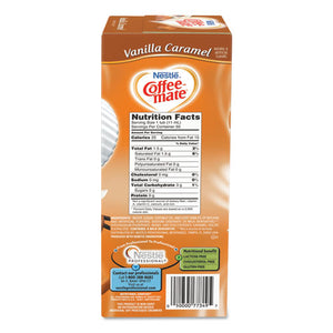 Coffee mate® wholesale. Liquid Coffee Creamer, Vanilla Caramel, 0.38 Oz Mini Cups, 50-box, 4 Boxes-carton, 200 Total-carton. HSD Wholesale: Janitorial Supplies, Breakroom Supplies, Office Supplies.