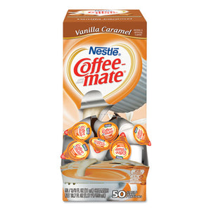 Coffee mate® wholesale. Liquid Coffee Creamer, Vanilla Caramel, 0.38 Oz Mini Cups, 50-box, 4 Boxes-carton, 200 Total-carton. HSD Wholesale: Janitorial Supplies, Breakroom Supplies, Office Supplies.