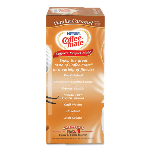 Coffee mate® wholesale. Liquid Coffee Creamer, Vanilla Caramel, 0.38 Oz Mini Cups, 50-box, 4 Boxes-carton, 200 Total-carton. HSD Wholesale: Janitorial Supplies, Breakroom Supplies, Office Supplies.