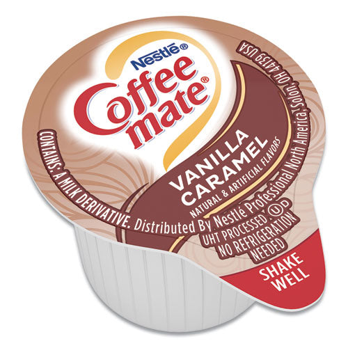 Coffee mate® wholesale. Liquid Coffee Creamer, Vanilla Caramel, 0.38 Oz Mini Cups, 50-box. HSD Wholesale: Janitorial Supplies, Breakroom Supplies, Office Supplies.