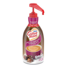 Load image into Gallery viewer, Coffee mate® wholesale. Liquid Creamer Pump Bottle, Salted Caramel Chocolate, 1.5 Liter. HSD Wholesale: Janitorial Supplies, Breakroom Supplies, Office Supplies.