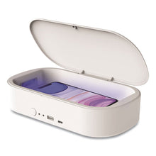 Load image into Gallery viewer, NuvoMed™ wholesale. Portable Uv Sterilizer For Mobile Phones, White. HSD Wholesale: Janitorial Supplies, Breakroom Supplies, Office Supplies.