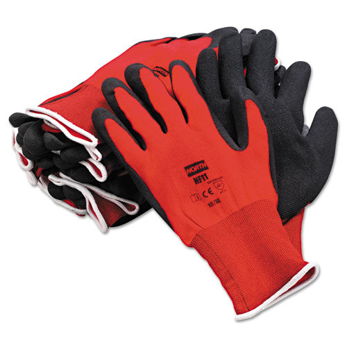 North Safety® wholesale. Northflex Red Foamed Pvc Gloves, Red-black, Size 10-xl, 12 Pairs. HSD Wholesale: Janitorial Supplies, Breakroom Supplies, Office Supplies.