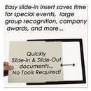 NuDell™ wholesale. Ez Mount Document Frame With Trim Accent And Plastic Face, Plastic, 8 X 10, Black-gold. HSD Wholesale: Janitorial Supplies, Breakroom Supplies, Office Supplies.