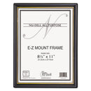 NuDell™ wholesale. Ez Mount Document Frame With Trim Accent And Plastic Face, Plastic, 8.5 X 11 Insert, Black-gold, 18-carton. HSD Wholesale: Janitorial Supplies, Breakroom Supplies, Office Supplies.