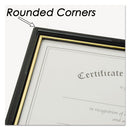 NuDell™ wholesale. Ez Mount Document Frame With Trim Accent And Plastic Face, Plastic, 8.5 X 11 Insert, Black-gold, 18-carton. HSD Wholesale: Janitorial Supplies, Breakroom Supplies, Office Supplies.