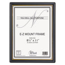 NuDell™ wholesale. Ez Mount Document Frame With Trim Accent And Plastic Face, Plastic, 8.5 X 11 Insert, Black-gold. HSD Wholesale: Janitorial Supplies, Breakroom Supplies, Office Supplies.