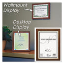 NuDell™ wholesale. Solid Oak Hardwood Frame, 8-1-2 X 11, Walnut Finish. HSD Wholesale: Janitorial Supplies, Breakroom Supplies, Office Supplies.