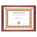 NuDell™ wholesale. Award-a-plaque Document Holder, Acrylic-plastic, 10-1-2 X 13, Mahogany. HSD Wholesale: Janitorial Supplies, Breakroom Supplies, Office Supplies.