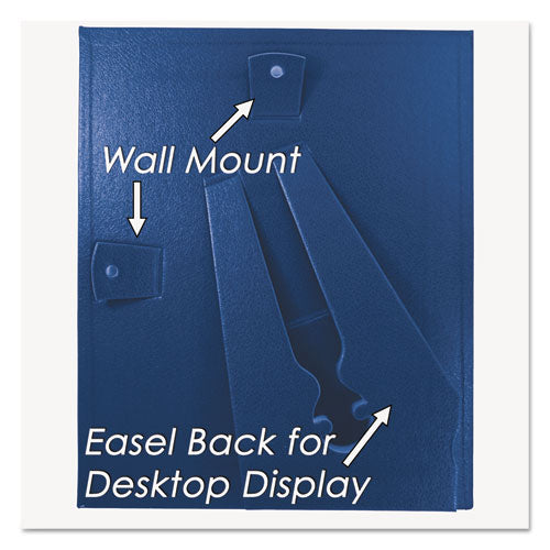 NuDell™ wholesale. Leatherette Document Frame, 8-1-2 X 11, Blue, Pack Of Two. HSD Wholesale: Janitorial Supplies, Breakroom Supplies, Office Supplies.