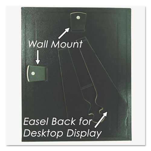NuDell™ wholesale. Leatherette Document Frame, 8-1-2 X 11, Black, Pack Of Two. HSD Wholesale: Janitorial Supplies, Breakroom Supplies, Office Supplies.