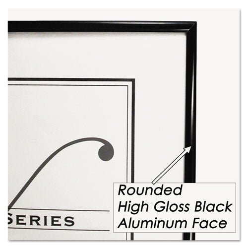 NuDell™ wholesale. Metal Poster Frame, Plastic Face, 24 X 36, Black. HSD Wholesale: Janitorial Supplies, Breakroom Supplies, Office Supplies.