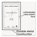 NuDell™ wholesale. Metal Poster Frame, Plastic Face, 24 X 36, Black. HSD Wholesale: Janitorial Supplies, Breakroom Supplies, Office Supplies.
