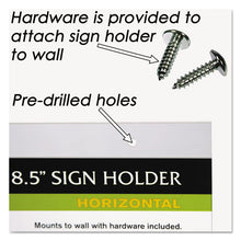 Load image into Gallery viewer, NuDell™ wholesale. Clear Plastic Sign Holder, Wall Mount, 11 X 8 1-2. HSD Wholesale: Janitorial Supplies, Breakroom Supplies, Office Supplies.
