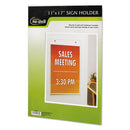 NuDell™ wholesale. Clear Plastic Sign Holder, Wall Mount, 11 X 17. HSD Wholesale: Janitorial Supplies, Breakroom Supplies, Office Supplies.