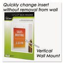 NuDell™ wholesale. Clear Plastic Sign Holder, Wall Mount, 11 X 17. HSD Wholesale: Janitorial Supplies, Breakroom Supplies, Office Supplies.