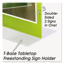 NuDell™ wholesale. Clear Plastic Sign Holder, Stand-up, 8 1-2 X 11. HSD Wholesale: Janitorial Supplies, Breakroom Supplies, Office Supplies.