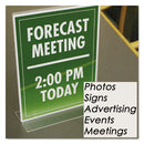 NuDell™ wholesale. Clear Plastic Sign Holder, Stand-up, 8 1-2 X 11. HSD Wholesale: Janitorial Supplies, Breakroom Supplies, Office Supplies.