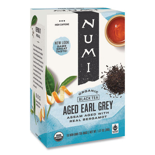 Numi® wholesale. Organic Teas And Teasans, 1.27 Oz, Aged Earl Grey, 18-box. HSD Wholesale: Janitorial Supplies, Breakroom Supplies, Office Supplies.