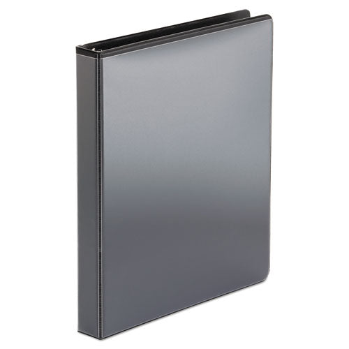 Office Impressions® wholesale. Economy Round Ring View Binder, 3 Rings, 1" Capacity, 11 X 8.5, Black. HSD Wholesale: Janitorial Supplies, Breakroom Supplies, Office Supplies.