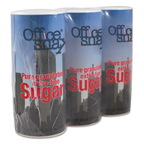 Office Snax® wholesale. Reclosable Canister Of Sugar, 20 Oz, 3-pack. HSD Wholesale: Janitorial Supplies, Breakroom Supplies, Office Supplies.