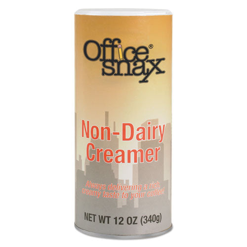 Office Snax® wholesale. Reclosable Powdered Non-dairy Creamer, 12 Oz Canister, 3-pack. HSD Wholesale: Janitorial Supplies, Breakroom Supplies, Office Supplies.