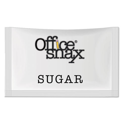 Office Snax® wholesale. Premeasured Single-serve Sugar Packets, 1200-carton. HSD Wholesale: Janitorial Supplies, Breakroom Supplies, Office Supplies.