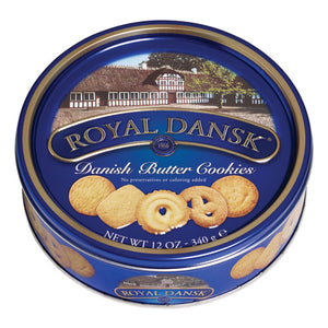 Royal Dansk® wholesale. Cookies, Danish Butter, 12 Oz Tin. HSD Wholesale: Janitorial Supplies, Breakroom Supplies, Office Supplies.