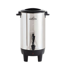 Load image into Gallery viewer, Coffee Pro wholesale. 30-cup Percolating Urn, Stainless Steel. HSD Wholesale: Janitorial Supplies, Breakroom Supplies, Office Supplies.